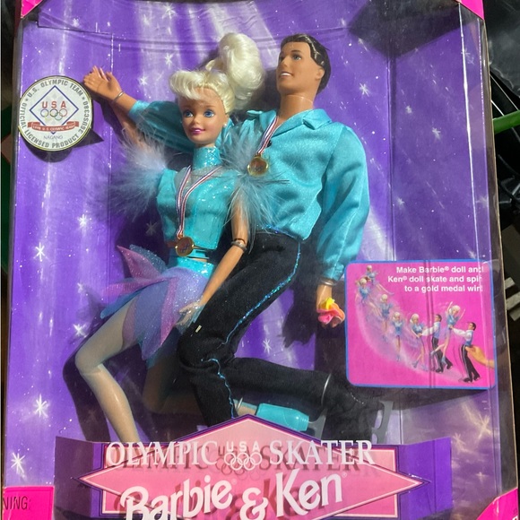 Barbie & Ken Olympic Skater Dolls 1998 box damage - Picture 4 of 7